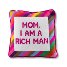 Load image into Gallery viewer, Rich Man Needlepoint Pillow