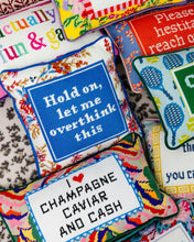 Load image into Gallery viewer, Overthink Needlepoint Pillow