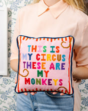 Load image into Gallery viewer, My Circus Needlepoint Pillow