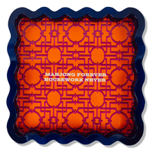 Load image into Gallery viewer, Mahjong Large Lacquer Tray