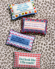 Load image into Gallery viewer, Control Freak Needlepoint Pillow