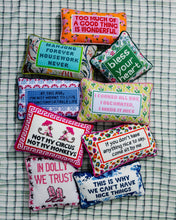 Load image into Gallery viewer, Not My Circus Needlepoint Pillow
