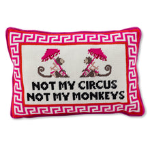 Load image into Gallery viewer, Not My Circus Needlepoint Pillow