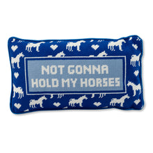 Load image into Gallery viewer, Hold My Horses Needlepoint Pillow