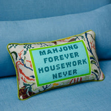Load image into Gallery viewer, Mahjong Needlepoint Pillow