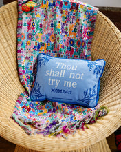 Load image into Gallery viewer, Try Me Needlepoint Pillow