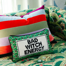 Load image into Gallery viewer, Bad Witch Energy Needlepoint Pillow