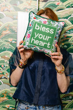 Load image into Gallery viewer, Bless Your Heart Needlepoint Pillow