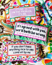 Load image into Gallery viewer, Come Sit By Me Needlepoint Pillow