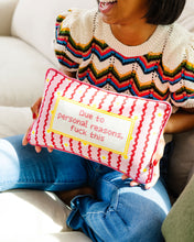 Load image into Gallery viewer, F This Needlepoint Pillow