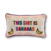 Load image into Gallery viewer, Bananas Needlepoint Pillow