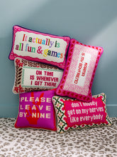 Load image into Gallery viewer, Fun And Games Needlepoint Pillow