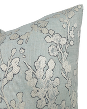 Load image into Gallery viewer, Aylin Floral Pillow Cover in Eucalyptus, Villa Nova Textiles
