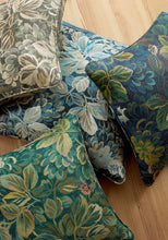 Load image into Gallery viewer, Night Garden Pillow Cover in Midnight Blue, Thibaut Pillows