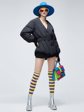 Load image into Gallery viewer, Classic Crossed Puffer Jacket SUTTON PLACE BYMANYC ® New York