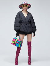Load image into Gallery viewer, Classic Crossed Puffer Jacket SUTTON PLACE BYMANYC ® New York