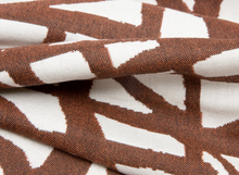 Load image into Gallery viewer, Ecriture Pillow Cover in Rust, Indoor Outdoor Pillow, Holly Hunt Textiles