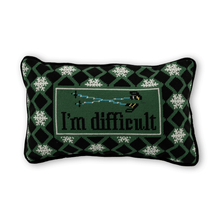 Load image into Gallery viewer, I'm Difficult Needlepoint Pillow