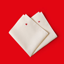 Load image into Gallery viewer, Our Extra-Soft, Extra-Sustainable Hanky with ❤️ Heart Embroidery