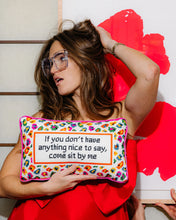Load image into Gallery viewer, Come Sit By Me Needlepoint Pillow