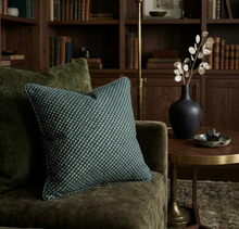 Load image into Gallery viewer, Janas Pillow Cover in Green, Designer Pillows
