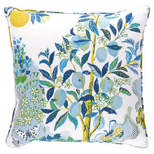 Load image into Gallery viewer, Outdoor Schumacher Citrus Garden Pillow Cover in Pool