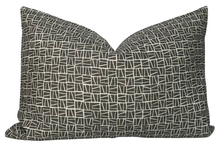 Load image into Gallery viewer, Camber Pillow Cover in Charcoal, Lindsay Alker Textiles