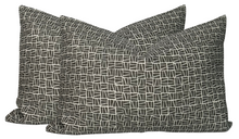 Load image into Gallery viewer, Camber Pillow Cover in Charcoal, Lindsay Alker Textiles