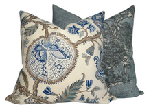 Load image into Gallery viewer, Torrey Pines Pillow Cover in Mineral Blue, Thibaut Pillows