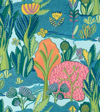 Load image into Gallery viewer, Albero Pillow Cover in Blue, Thibaut Pillows