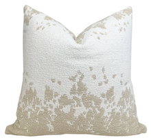 Load image into Gallery viewer, Dappled Stripe Pillow Cover in Oyster, Indoor Outdoor Pillow, Holly Hunt Textiles