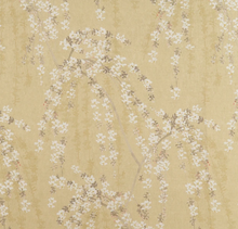Load image into Gallery viewer, Weeping Blossom Pillow Cover in Gold, Thibaut Pillows