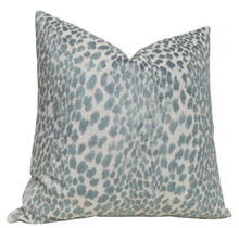 Load image into Gallery viewer, Spotted Velvet Pillow Cover in Marine