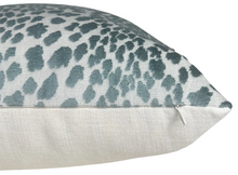 Load image into Gallery viewer, Spotted Velvet Pillow Cover in Marine