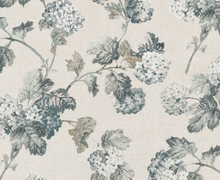 Load image into Gallery viewer, Sussex Hydrangea Pillow Cover in Slate/Blue, Thibaut Pillows