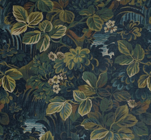 Load image into Gallery viewer, Night Garden Pillow Cover in Midnight Blue, Thibaut Pillows