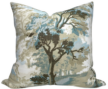 Load image into Gallery viewer, Lincoln Toile Pillow Cover in Light Blue, Thibaut Pillows