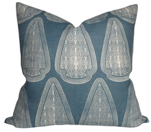 Load image into Gallery viewer, Artemis Pillow Cover in Lake Blue, Susan Connor Textiles