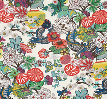 Load image into Gallery viewer, Chiang Mai Dragon Pillow Cover in Alabaster, Schumacher Textiles