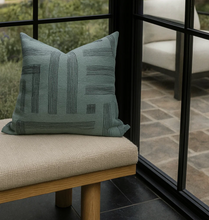 Load image into Gallery viewer, Pastiche Pillow Cover in Spruce Jet, Kelly Wearstler Textiles