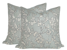 Load image into Gallery viewer, Aylin Floral Pillow Cover in Eucalyptus, Villa Nova Textiles