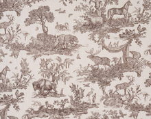 Load image into Gallery viewer, Western Toile Pillow Cover in Sepia Brown, Schumacher Textiles
