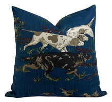 Load image into Gallery viewer, Pointers Pillow Cover in Navy Blue, Schumacher Textiles