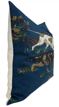 Load image into Gallery viewer, Pointers Pillow Cover in Navy Blue, Schumacher Textiles