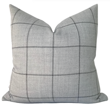 Load image into Gallery viewer, Bancroft Wool Pillow Cover in Fog Grey, Schumacher Textiles