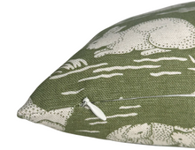 Load image into Gallery viewer, Cottontails Pillow Cover in Sage Green, Schumacher Textiles