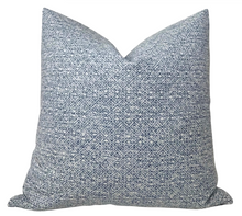 Load image into Gallery viewer, Sarong Weave Pillow Cover in Indigo Blue, Schumacher Textiles
