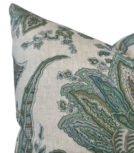 Load image into Gallery viewer, Breckenridge Floral Pillow Cover in Sage, Thibaut Pillows