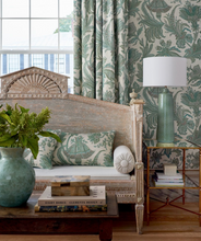 Load image into Gallery viewer, Breckenridge Floral Pillow Cover in Sage, Thibaut Pillows