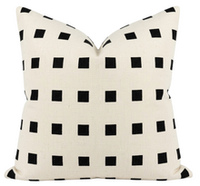 Load image into Gallery viewer, Chalet Embroidered Pillow Cover in Ivory + Black, Kelly Wearstler Textiles